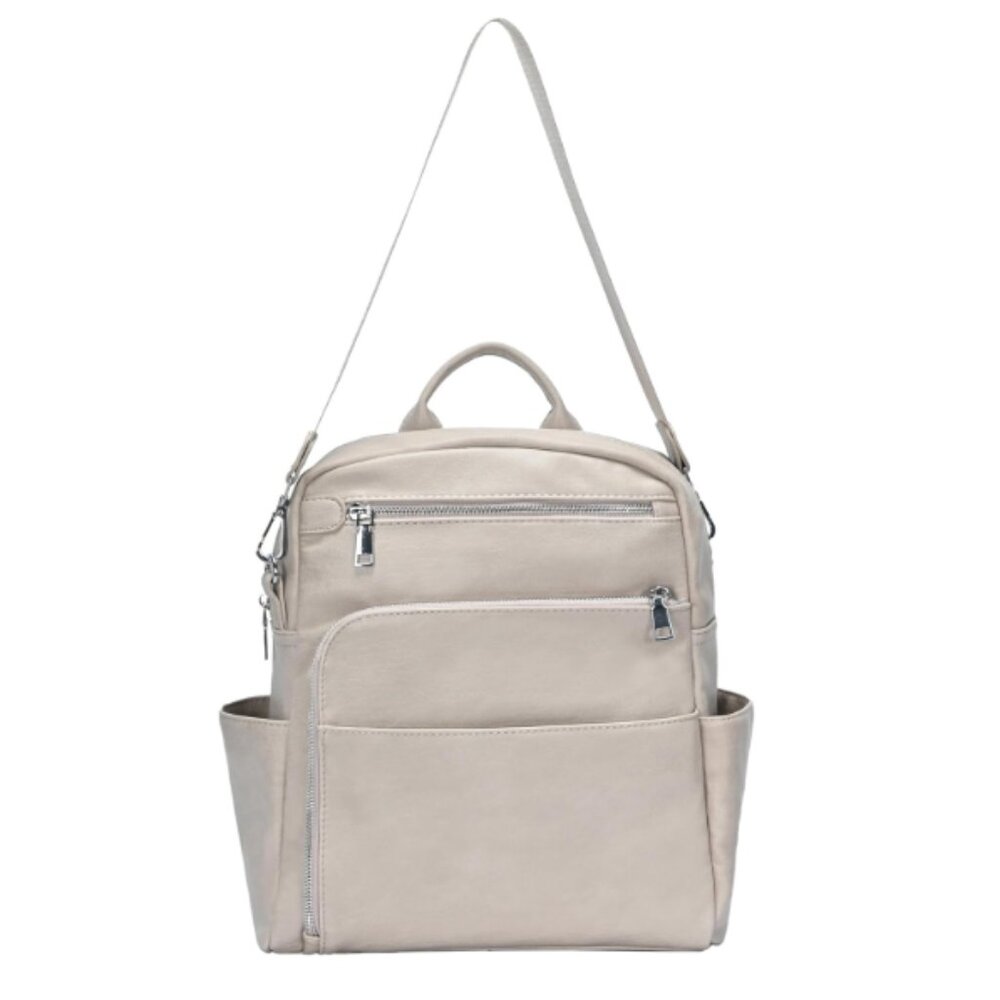 Everyday Convertible Backpack Tote in Light Beige
